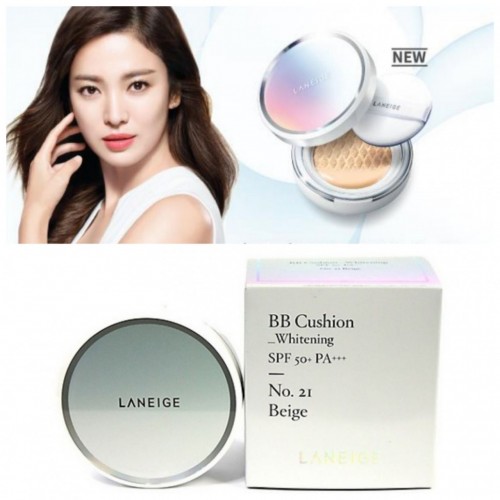 Laneige BB Cushion Whitening SPF50+PA+++ 蘭芝水感亮白BB氣墊霜 15g x 2 