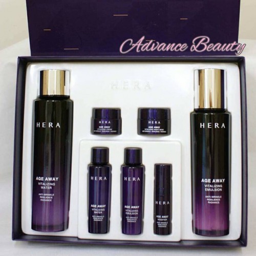 Vitalizing Water 150ml + 15ml
Vitalizing Emulsion 120ml + 15ml
Modifier 5ml
Cream 5ml 
Night Mask 10ml