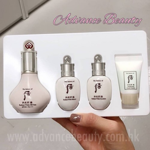 美白防曬BB Cream 40ml
美白乳液 20ml
美白爽膚水 20ml
美白洗面 13ml